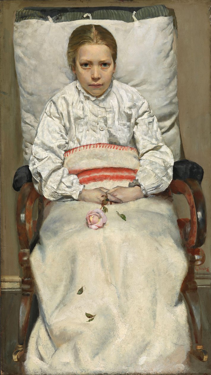Menina doente de Christian Krohg