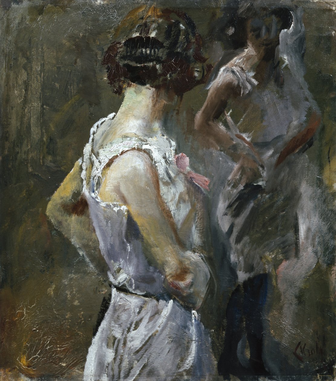 A Sanita (óleo sobre tela) de Christian Krohg