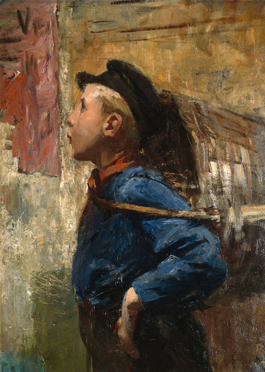 Rapaz de recados de assobio de Christian Krohg