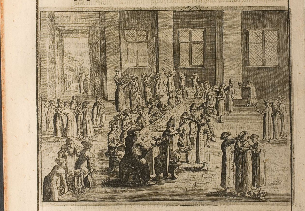 A ilustração do casamento de Travels to the Great Duke of Muscovy and the King of Persia por Adam de Christian Lorenzen Rothgiesser