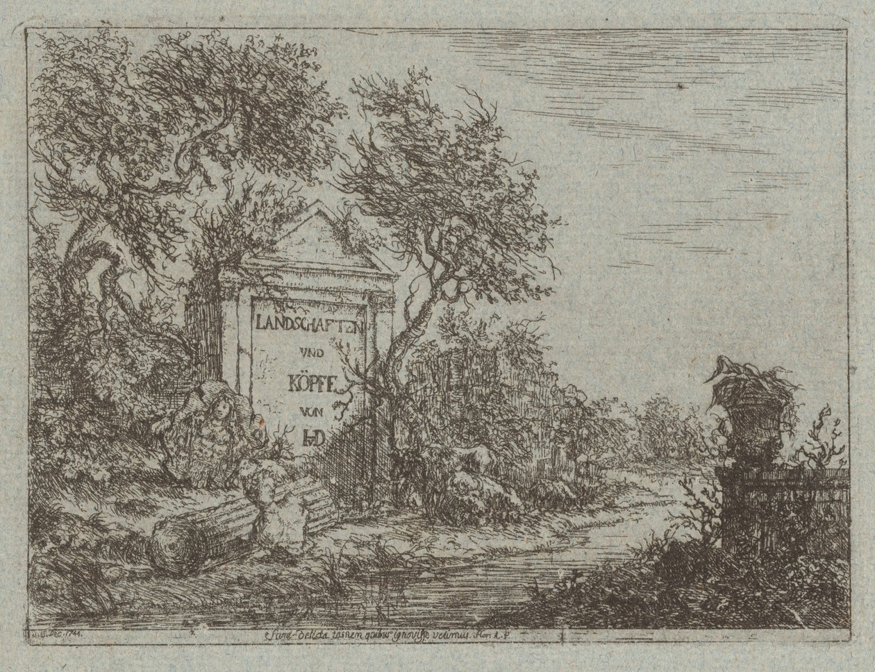 Paisagens e cabeças de Christian Ludwig von Hagedorn