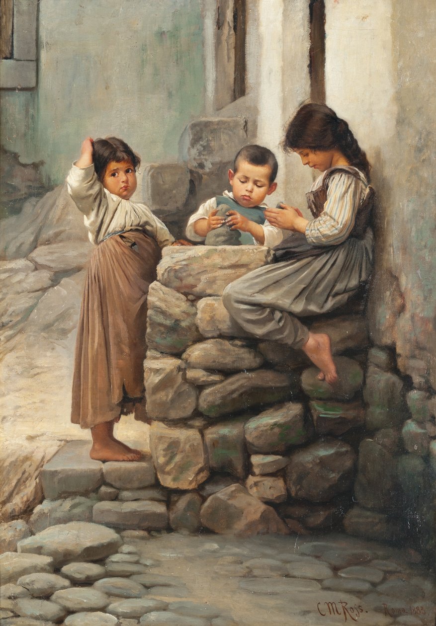 Os Pequenos Oleiros, 1883 de Christian Meyer Ross