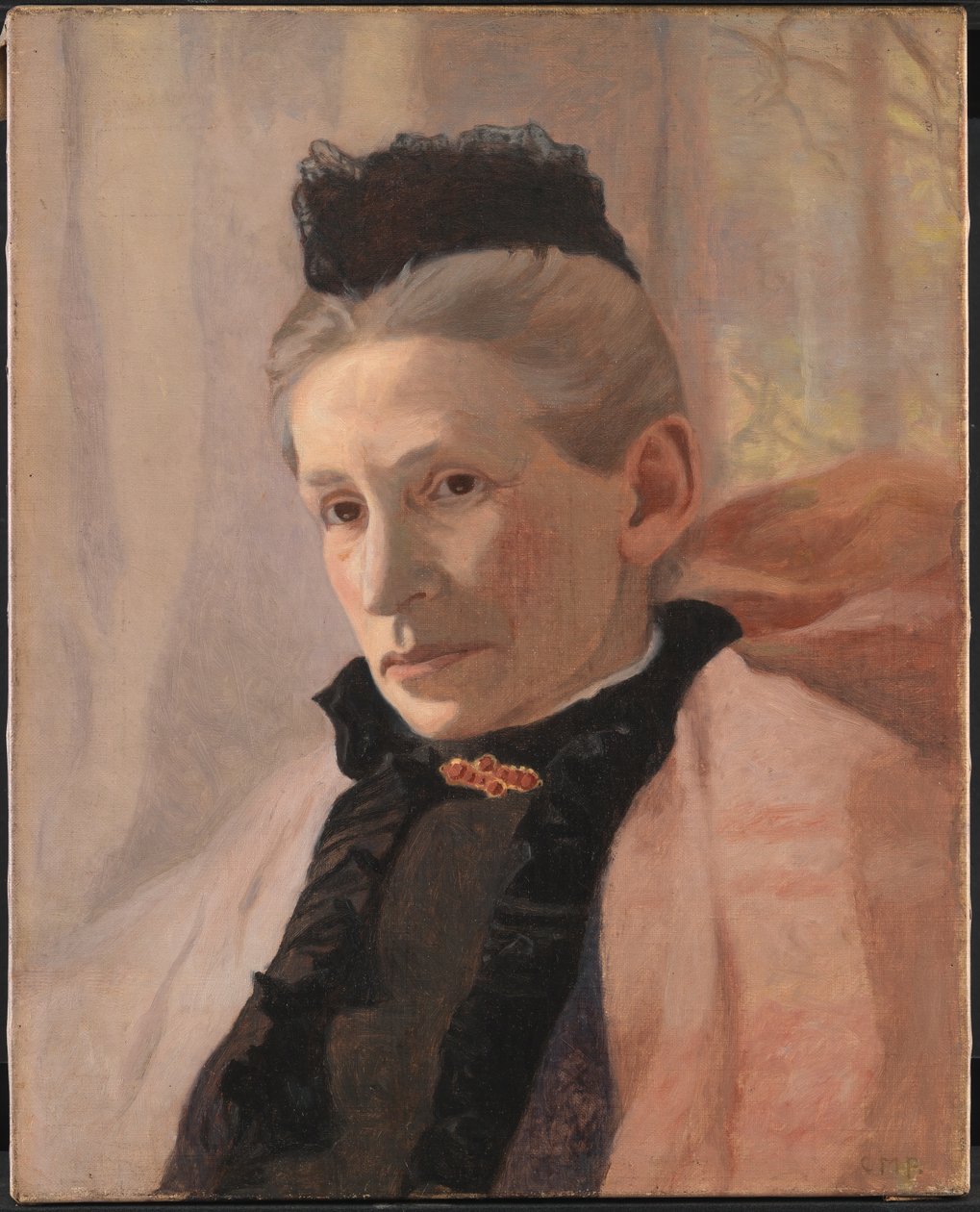 Frederikke von Scholten, née Arendrup, a sogra do artista de Christian Mourier Petersen