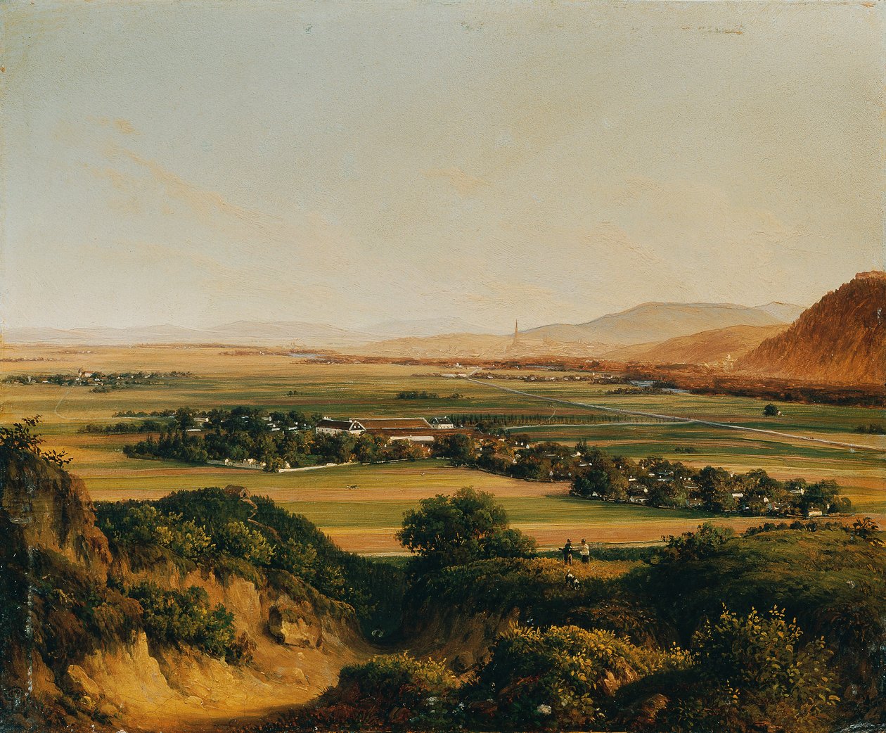 Vista distante de Viena do Bisamberg de Christian Plattensteiner