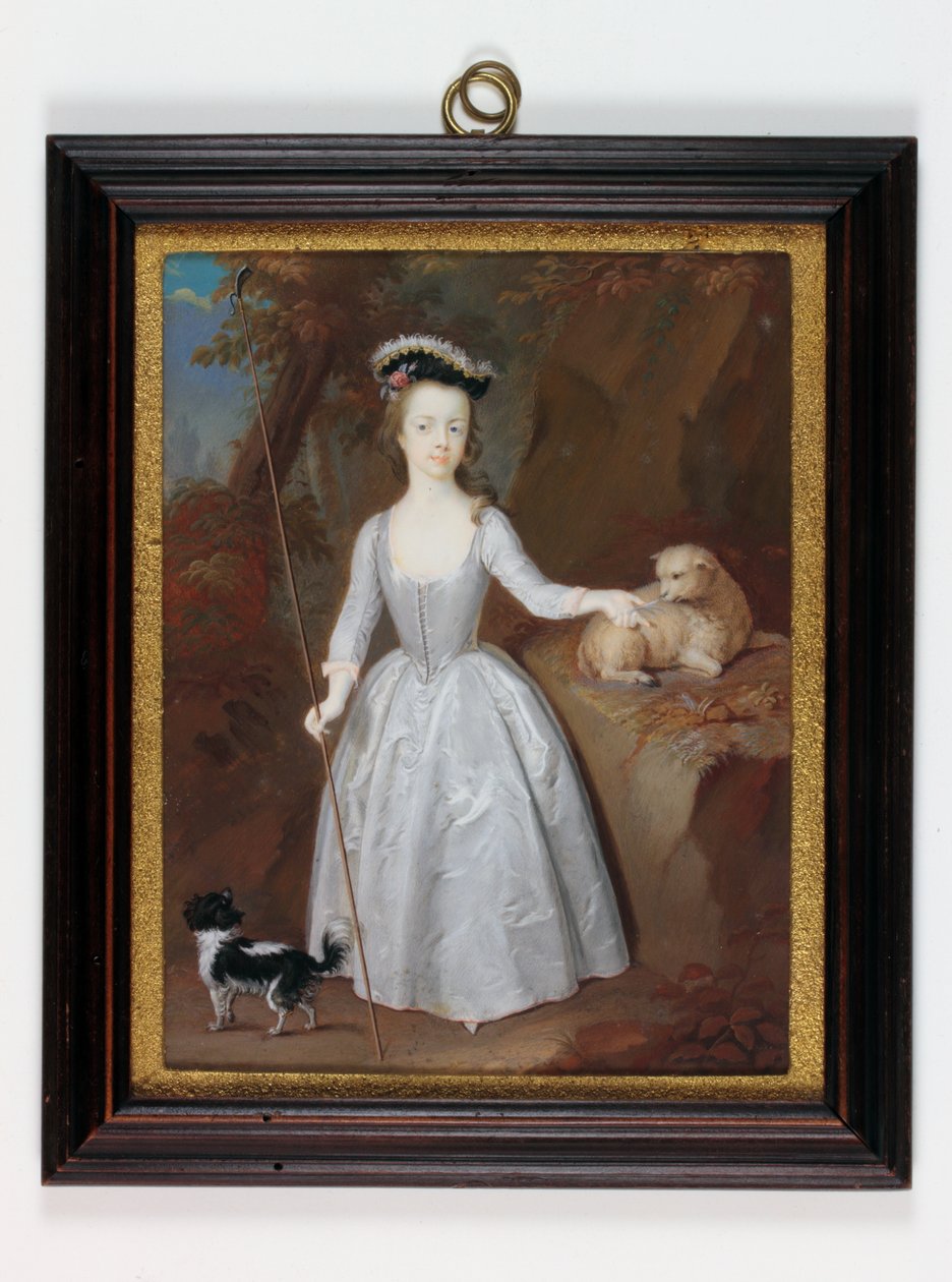 Lady Margaret Cavendish Holles Harley (aguarela em marfim) de Christian Richter