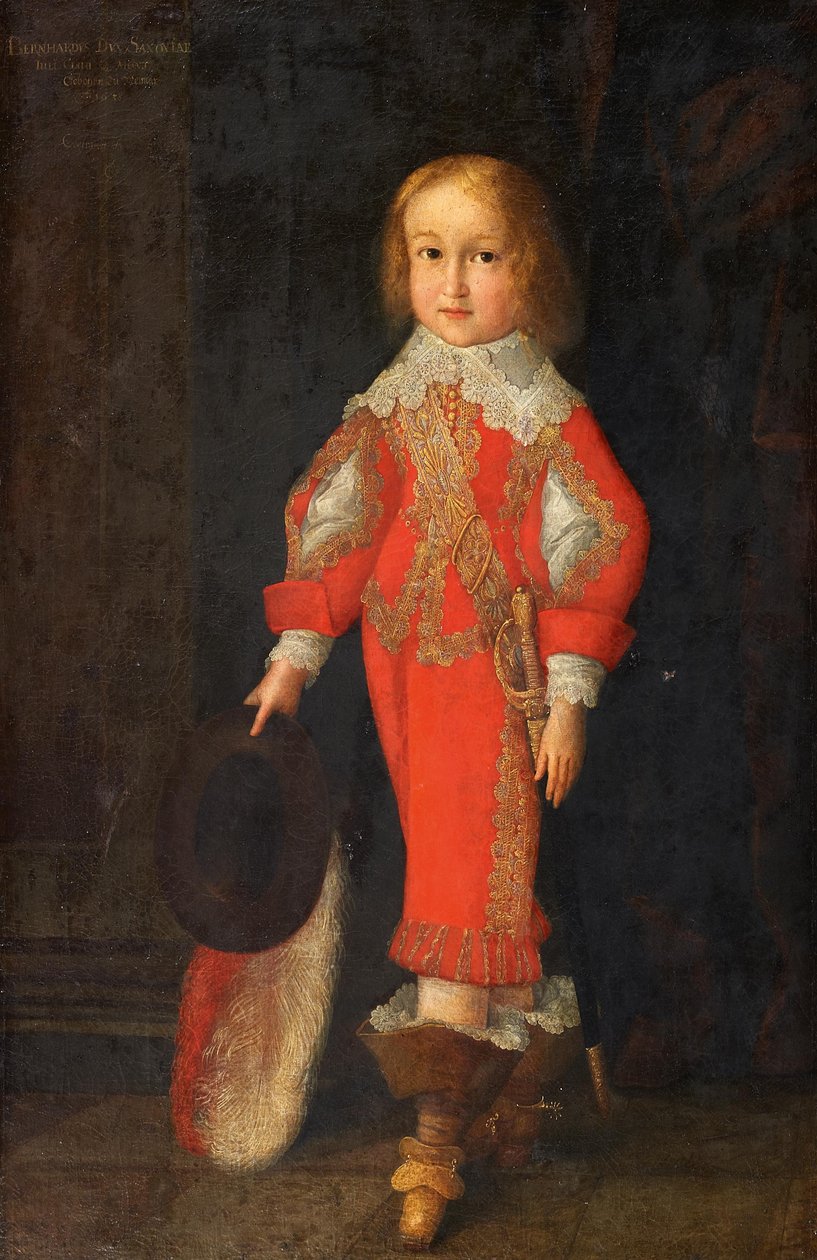 Retrato de Bernhard de Saxe-Jena (1638-1678) de Christian Richter