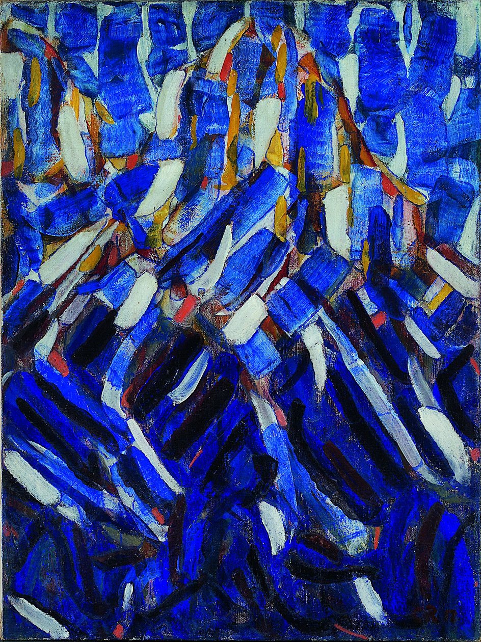 Abstração (a Montanha Azul) de Christian Rohlfs