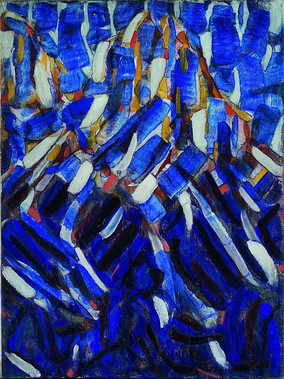 Abstração da montanha azul, 1912 de Christian Rohlfs