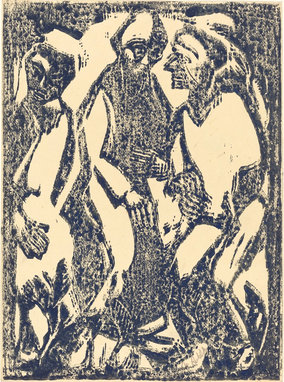 Conselho de deliberação, 1913. de Christian Rohlfs
