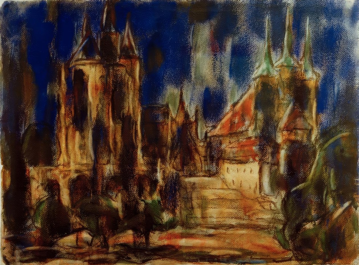 Erfurt (Catedral e Severikirche) de Christian Rohlfs