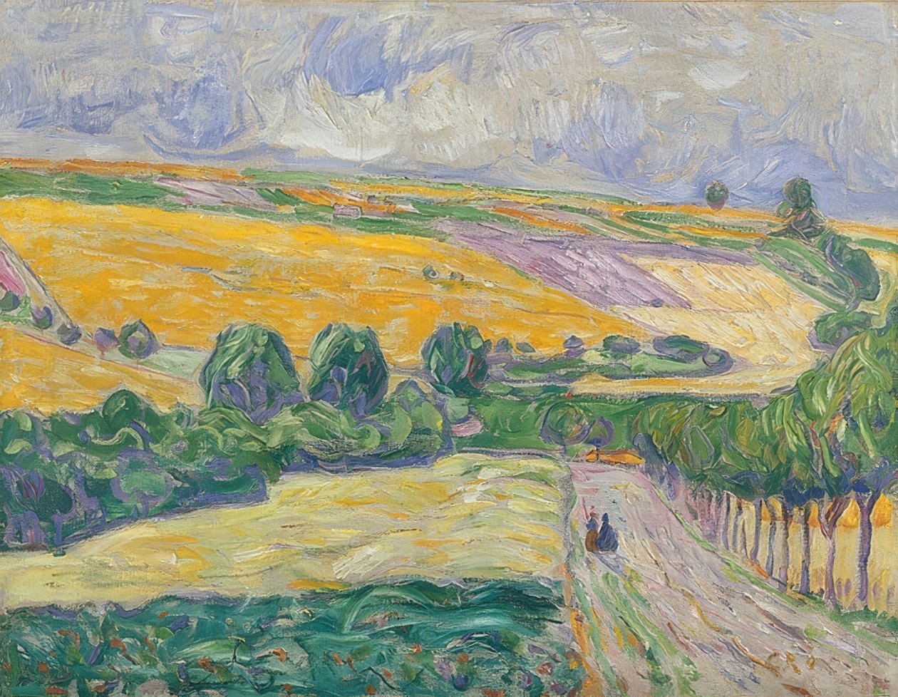 Paisagem perto de Oberweimar. 1904 de Christian Rohlfs