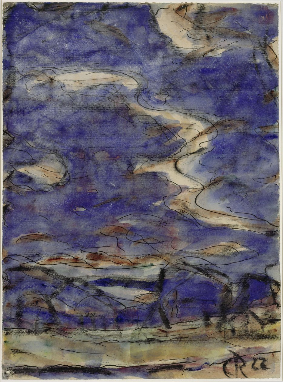 Paisagem com nuvens de Christian Rohlfs