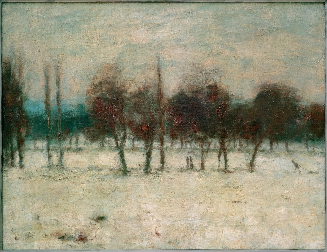 Árvores de fruto na neve de Christian Rohlfs