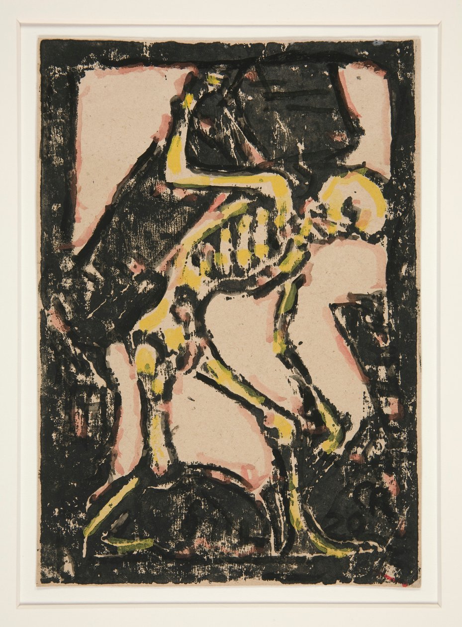 Tod mit Sarg (Morte com caixão) de Christian Rohlfs