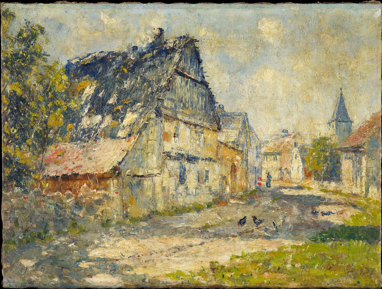 Rua da Aldeia em Ehringsdorf, perto de Weimar de Christian Rohlfs