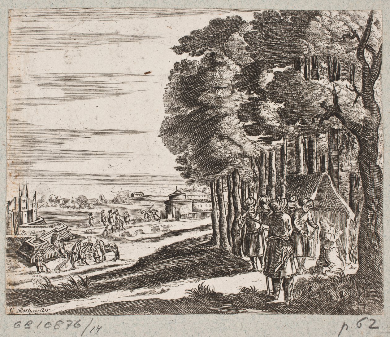 Ilustração de Adam Olearius, “Persian Rosenthal por um engenhoso poeta Schich Saadi […]”, Schleswig 1660 de Christian Rothgiesser