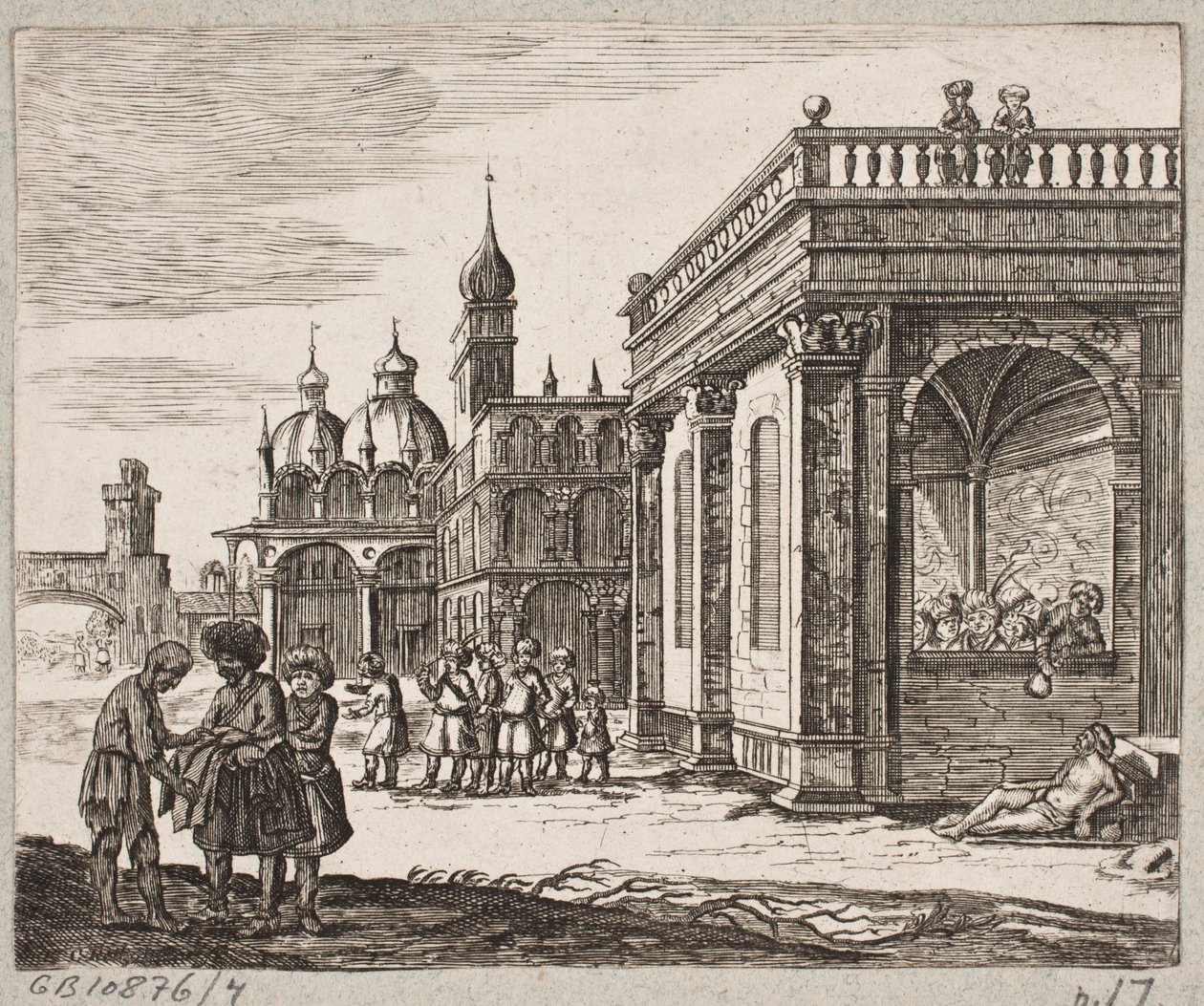 Ilustração de Adam Olearius, “Persian Rosenthal por um engenhoso poeta Schich Saadi […]”, Schleswig 1660 de Christian Rothgiesser