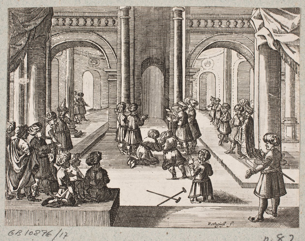 Ilustração de Adam Olearius, “Persian Rosenthal por um engenhoso poeta Schich Saadi […]”, Schleswig 1660 de Christian Rothgiesser