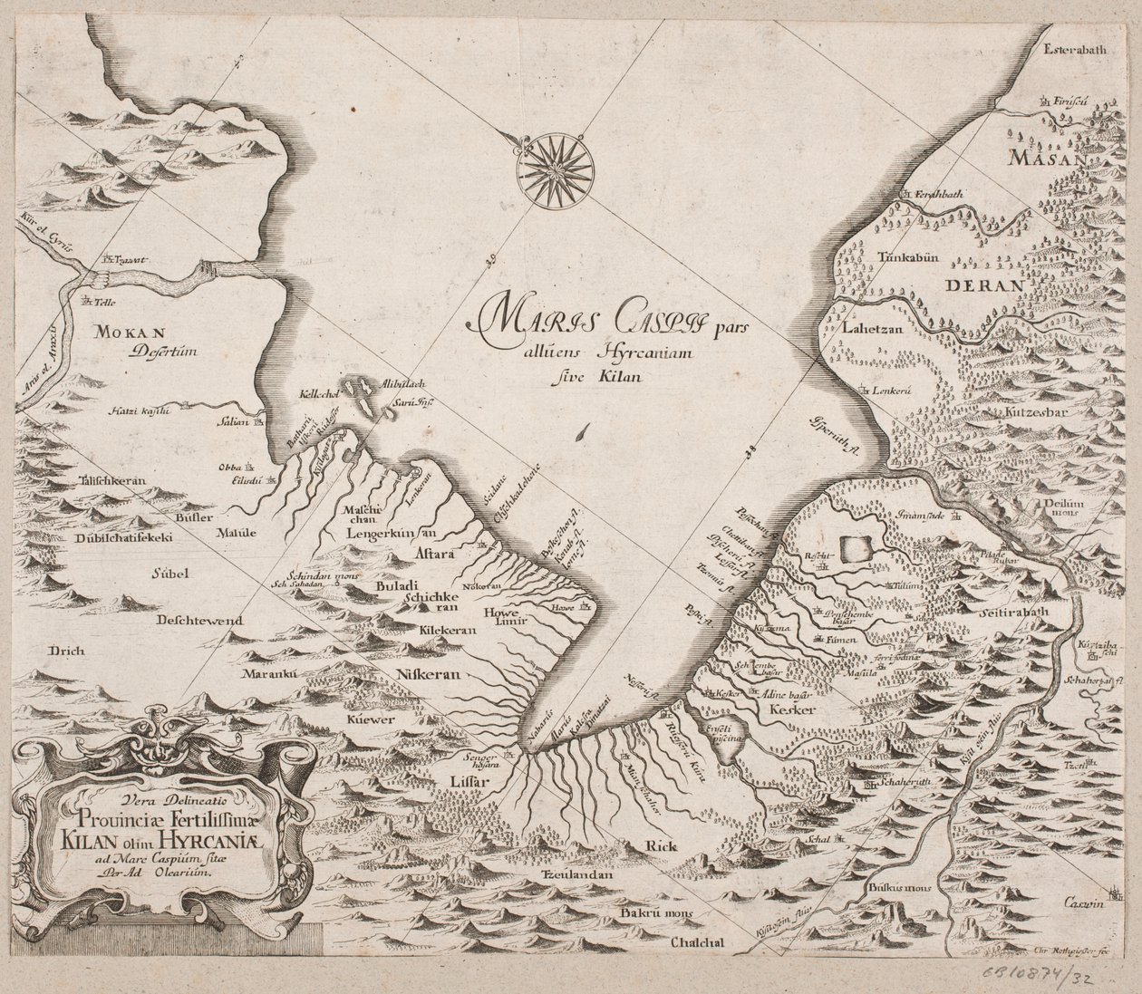 Mapa do Mar Cáspio de Christian Rothgiesser