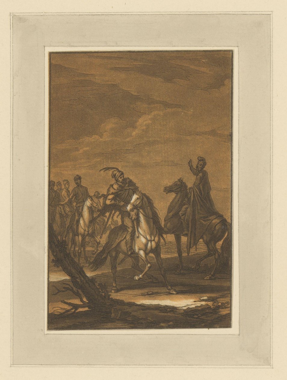 Encontro de pilotos Cavaleiros, Cavalos e Batalhas (título da série) de Christian Rugendas