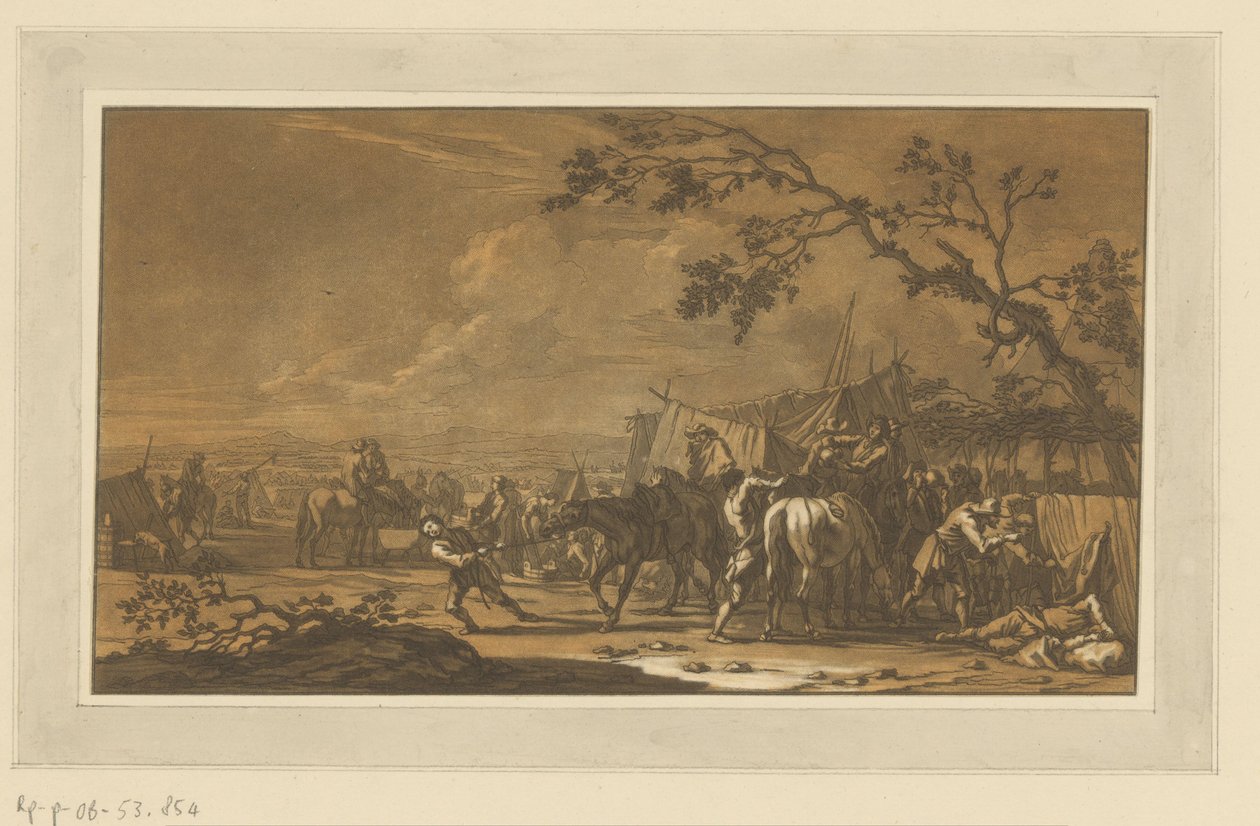 Soldados no acampamento
Cavaleiros, cavalos e batalhas (título da série) de Christian Rugendas