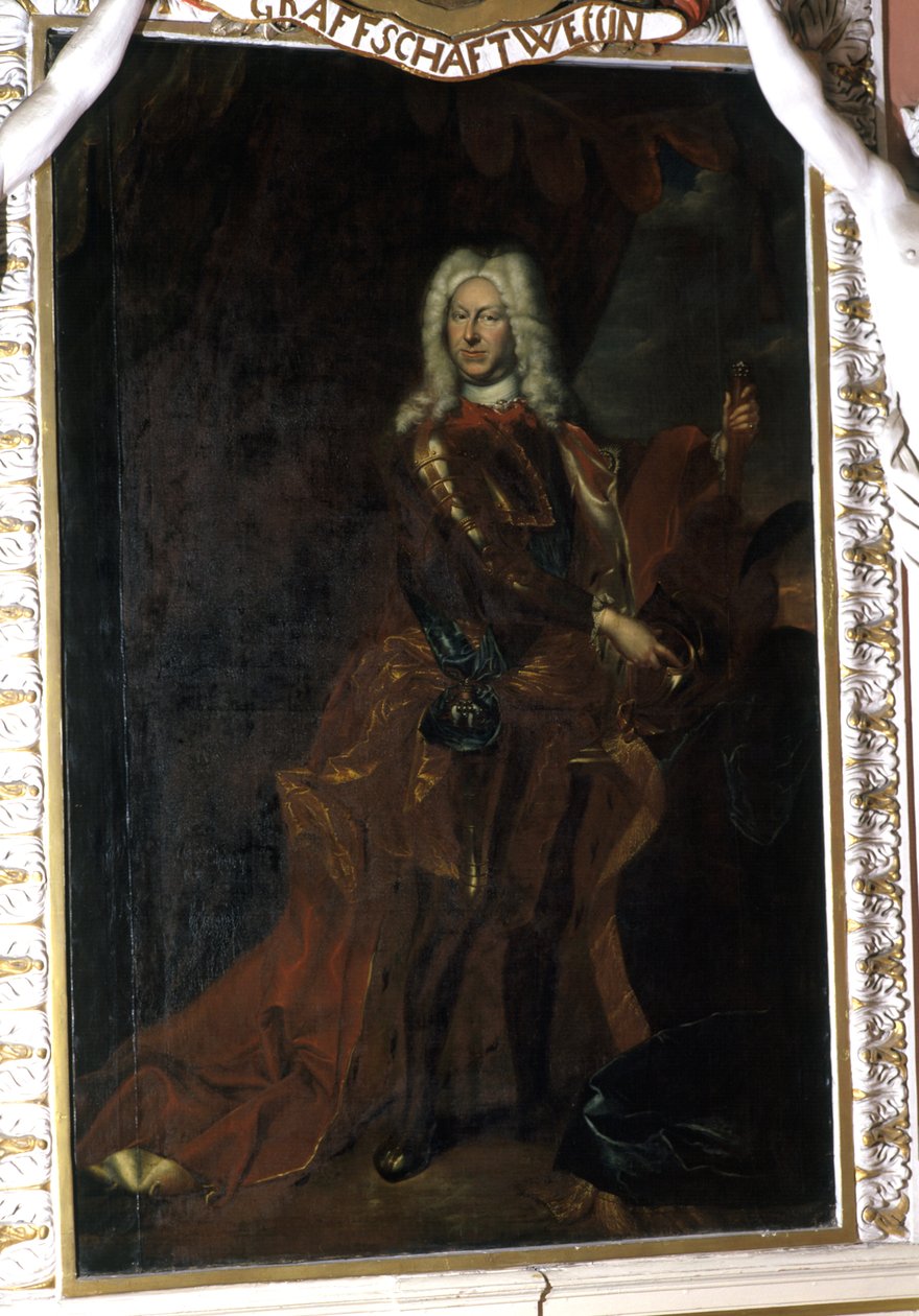 Frederico II, duque de Saxe-Gotha-Altenburg, entre 1708-32 de Christian Schilbach