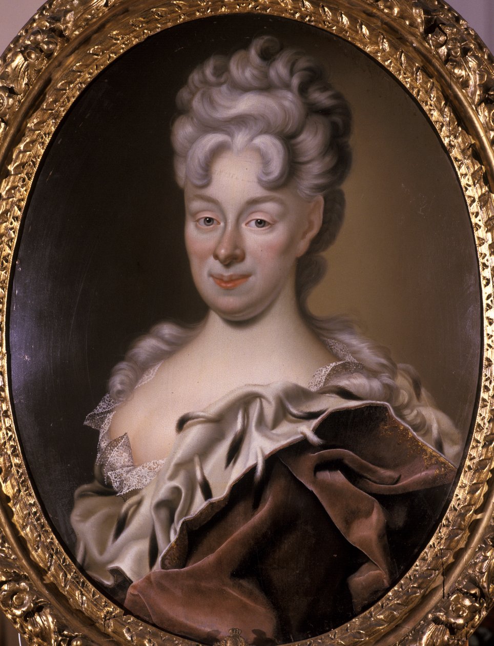 Madalena Sybille, duquesa da Saxônia-Eisenach, 1708 (óleo sobre cobre) de Christian Schilbach