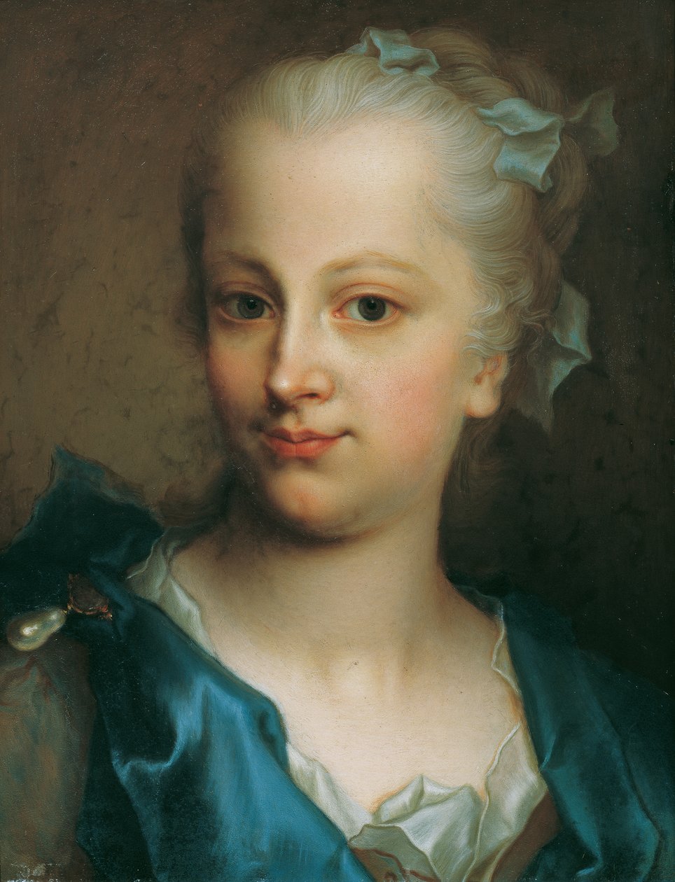 Rapariga de vestido azul de Christian Seybold
