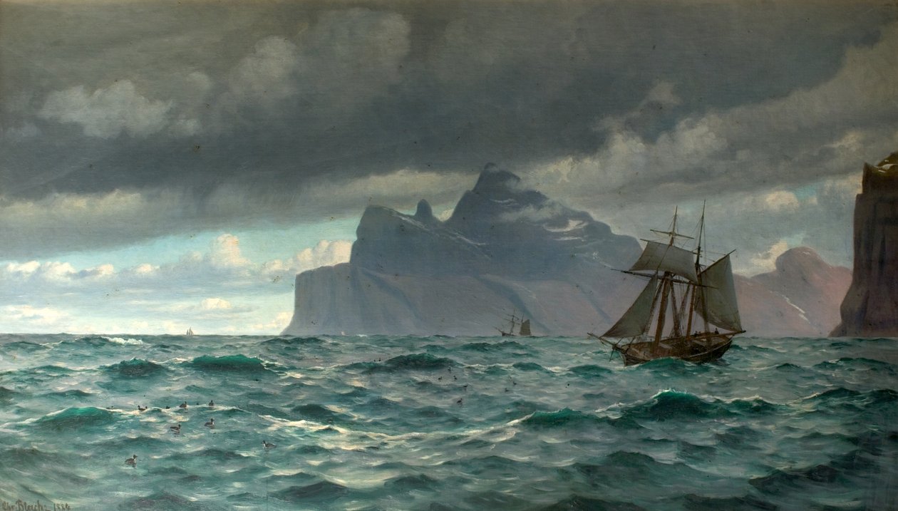 Cape North, Icelend, 1884 de Christian Vigilius Blache