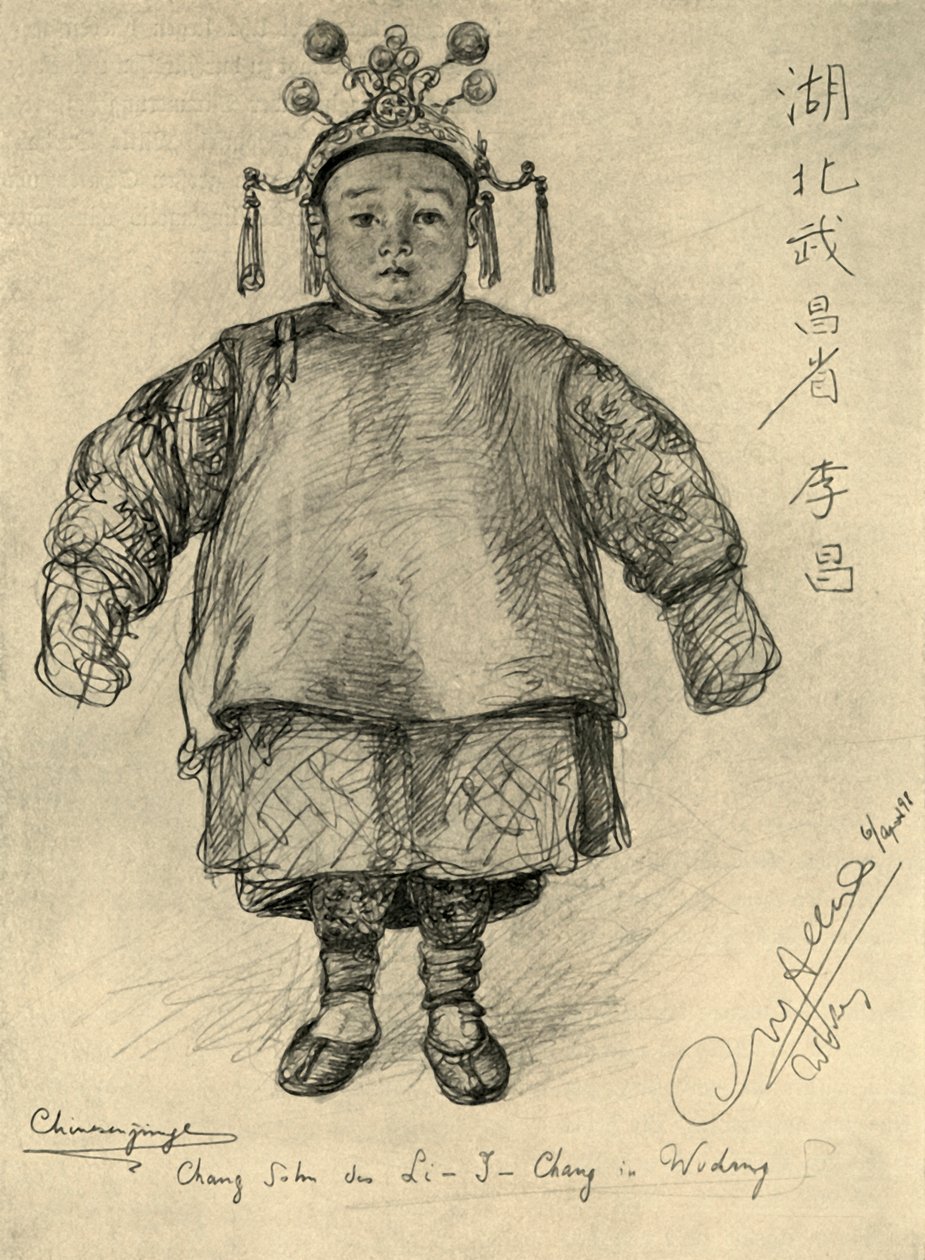 Chang - menino chinês, Wudong, 1898. de Christian Wilhelm Allers
