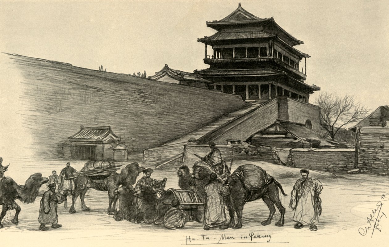 Hotman Gate, Pequim, China, 19. de Christian Wilhelm Allers