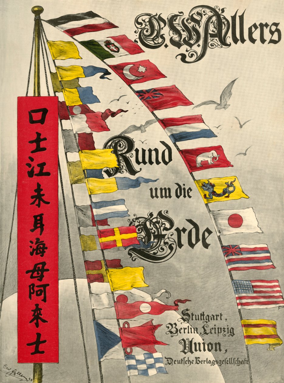 Bandeiras marítimas internacionais, 1898. de Christian Wilhelm Allers