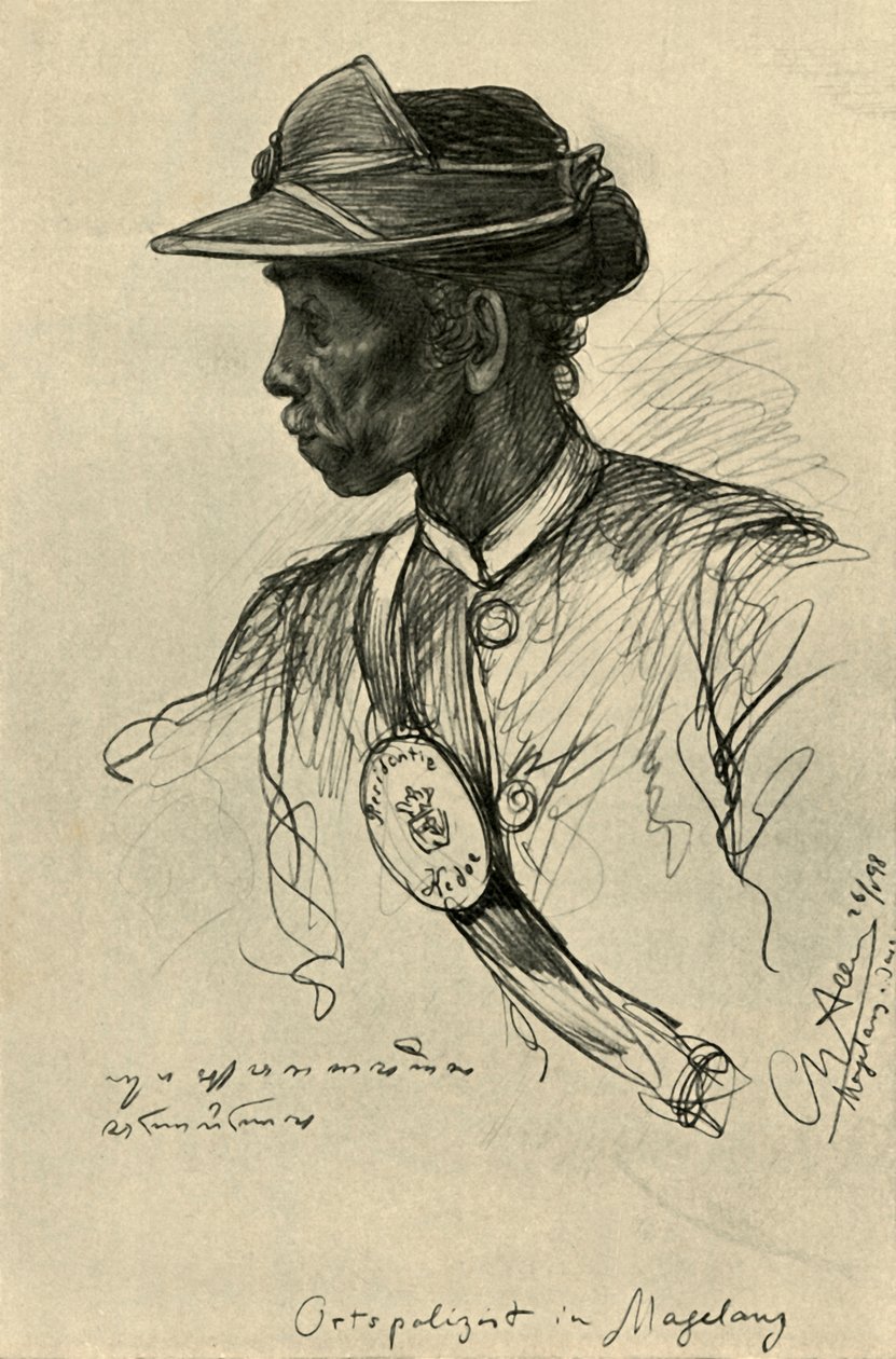 Policial, Magalang, Java, 1898. de Christian Wilhelm Allers