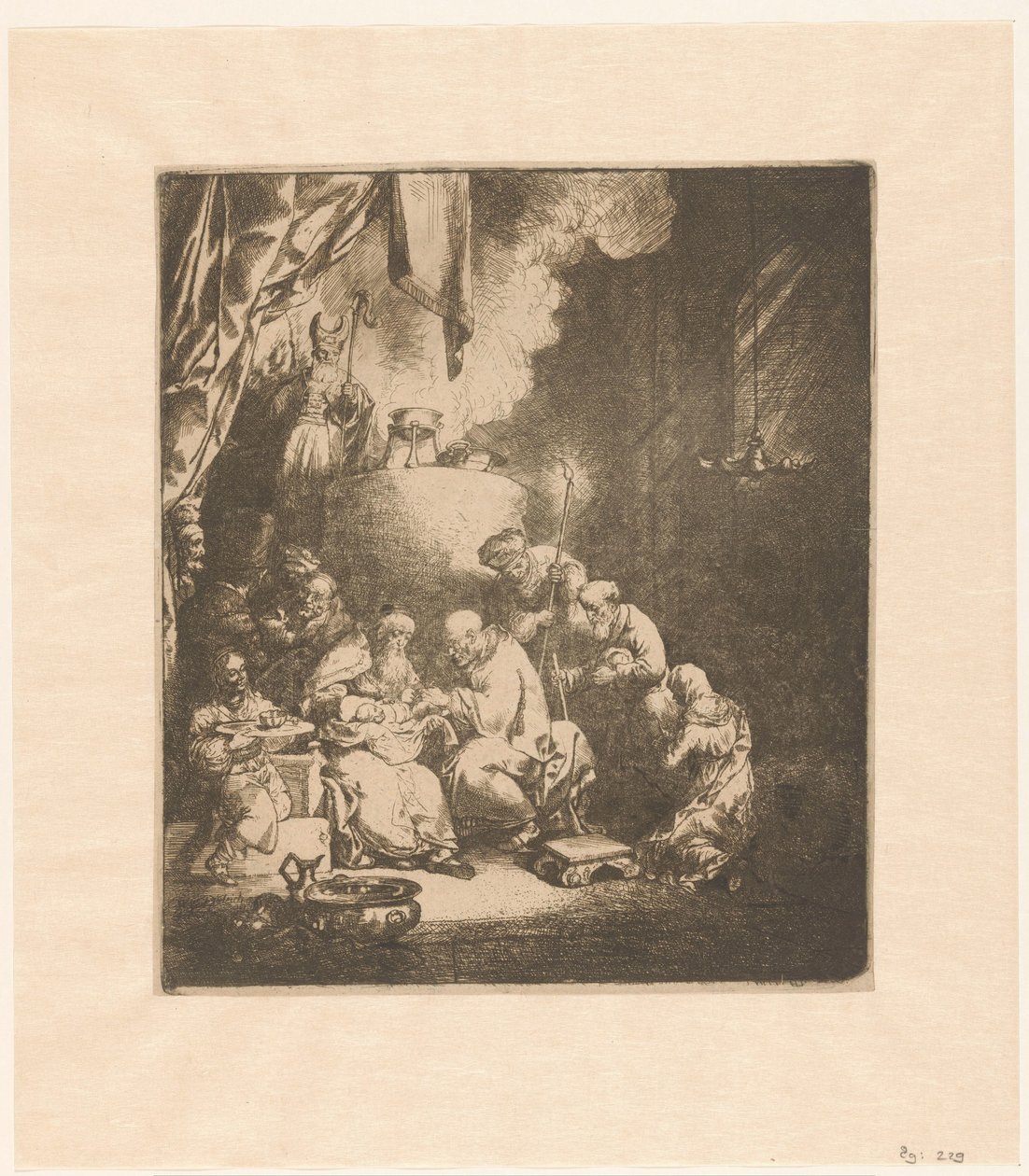 Circuncisão de Cristo de Christian Wilhelm Ernst Dietrich