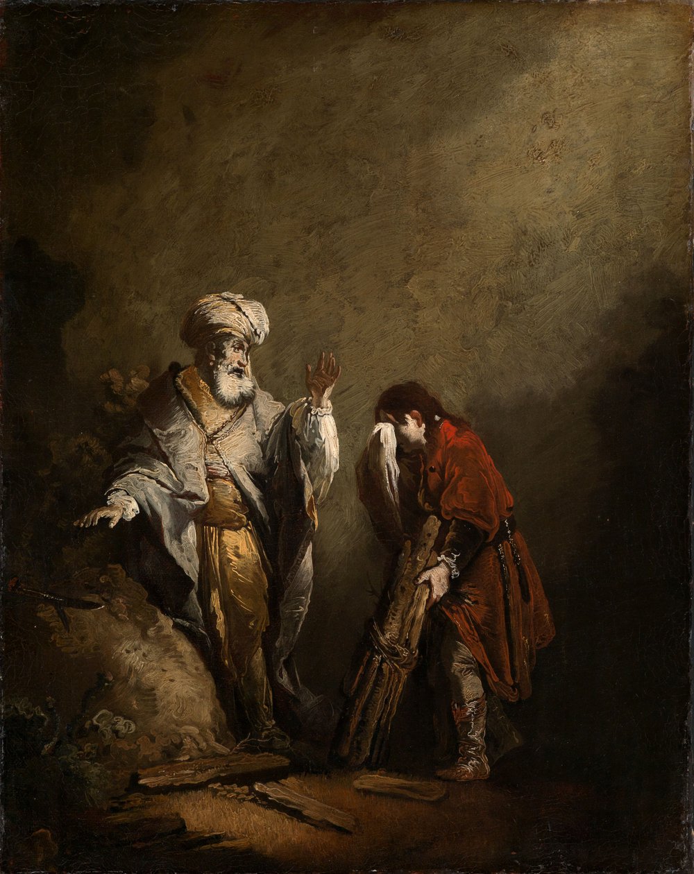 O sacrifício de Abraão de Christian Wilhelm Ernst Dietrich