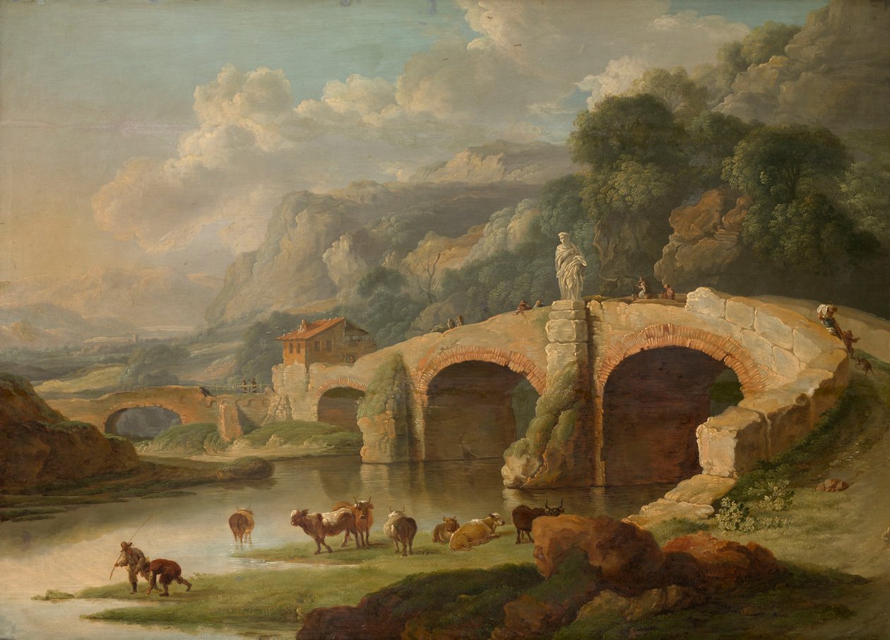 Paisagem italiana de Christian Wilhelm Ernst Dietrich