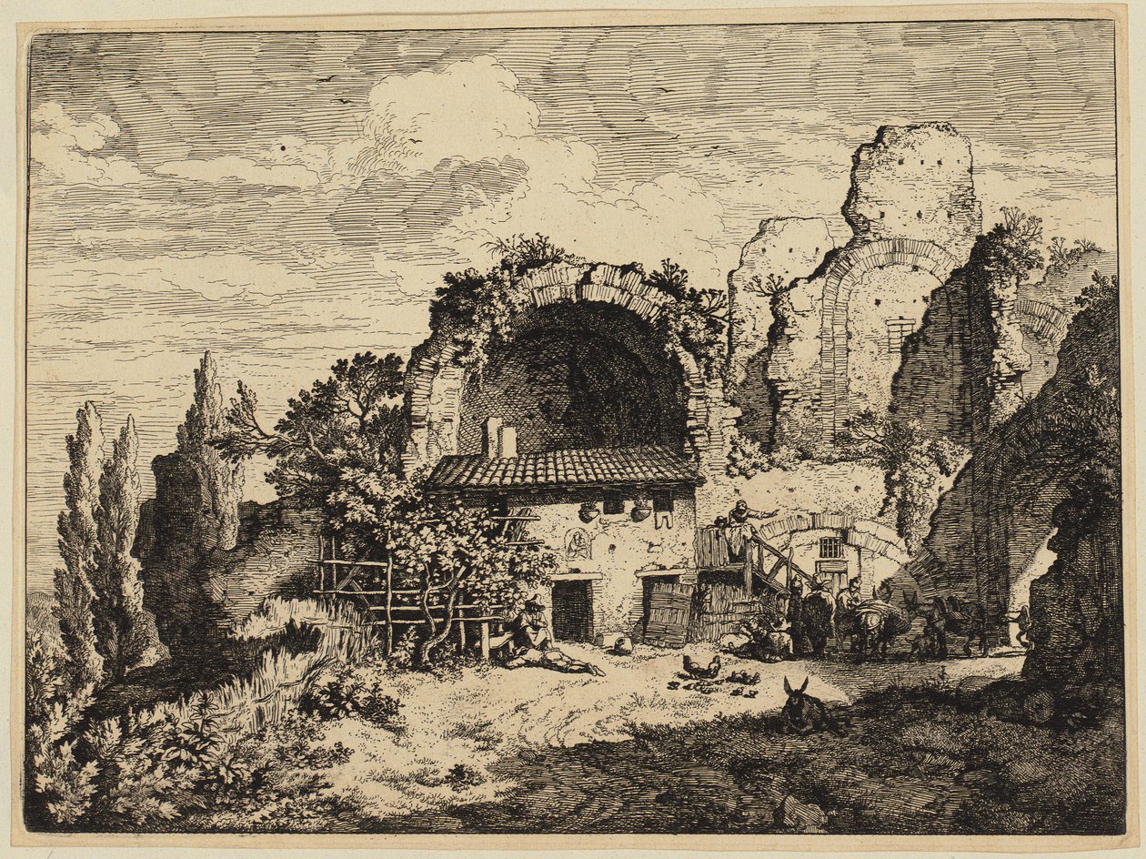Estalagem de almocreves de Christian Wilhelm Ernst Dietrich