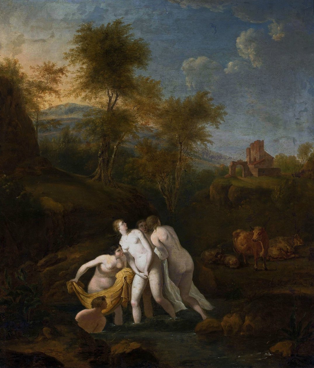 Polaco:  Kąpiel nimf Banho de ninfas de Christian Wilhelm Ernst Dietrich