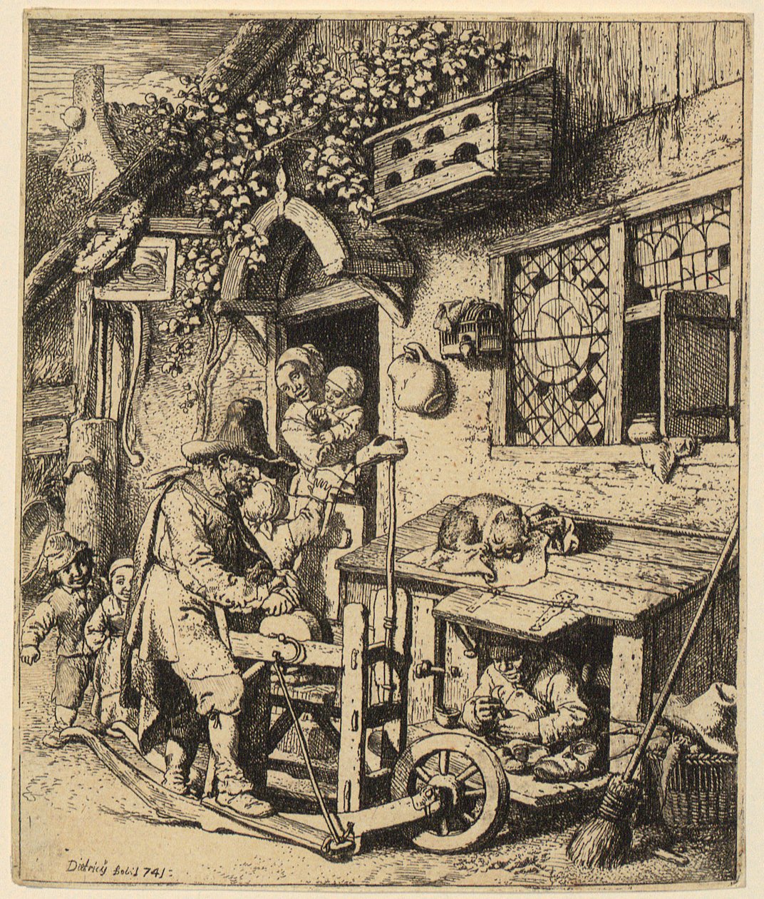 Amolador de tesouras de Christian Wilhelm Ernst Dietrich