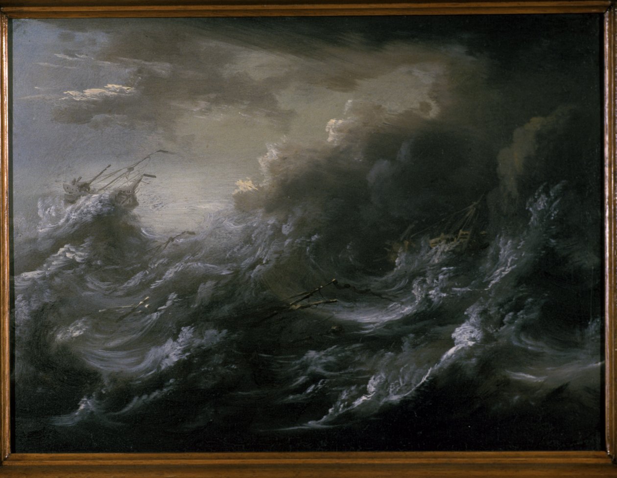 Tempestade no mar e naufrágio de Christian Wilhelm Ernst Dietrich