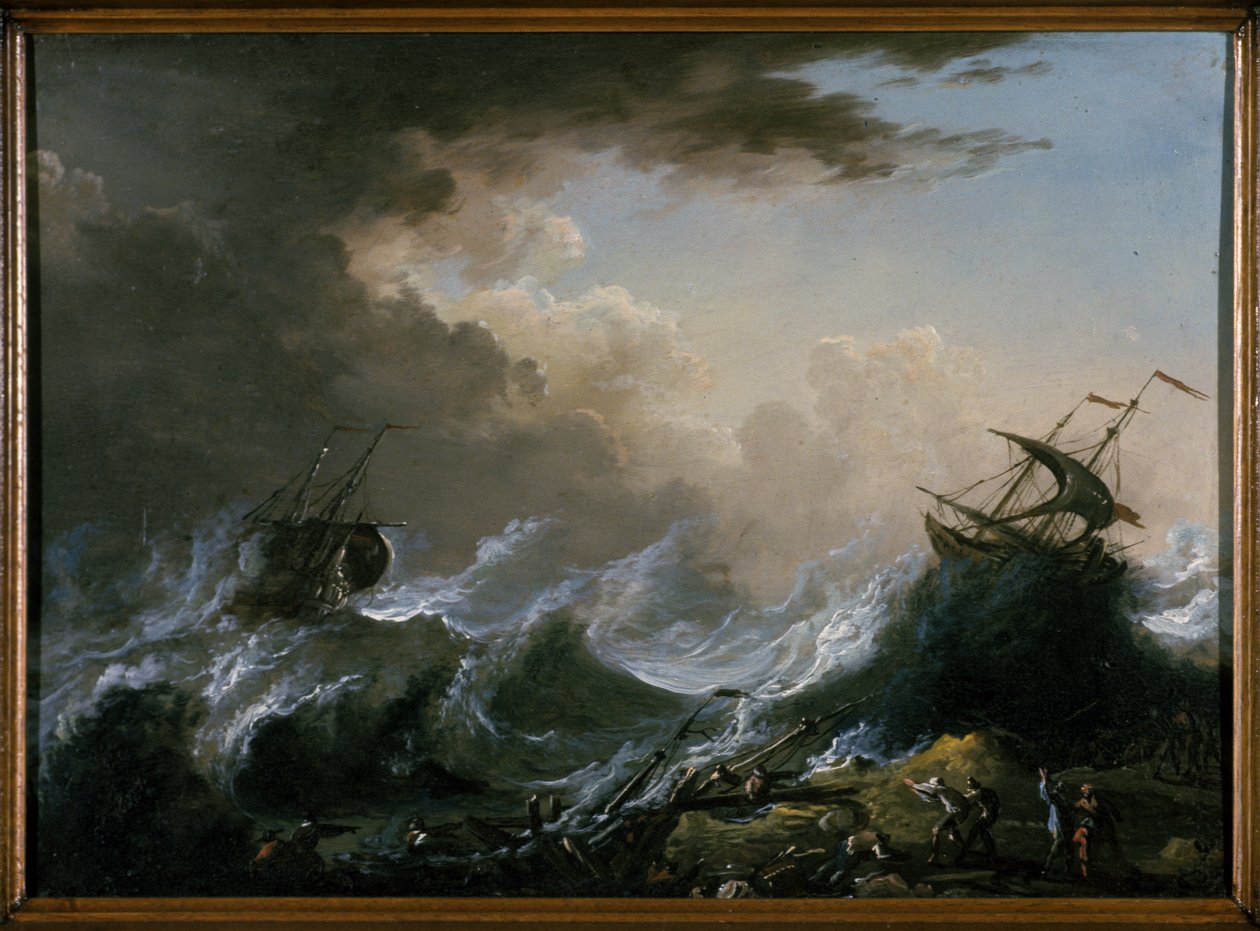Tempestade no mar e naufrágio de Christian Wilhelm Ernst Dietrich
