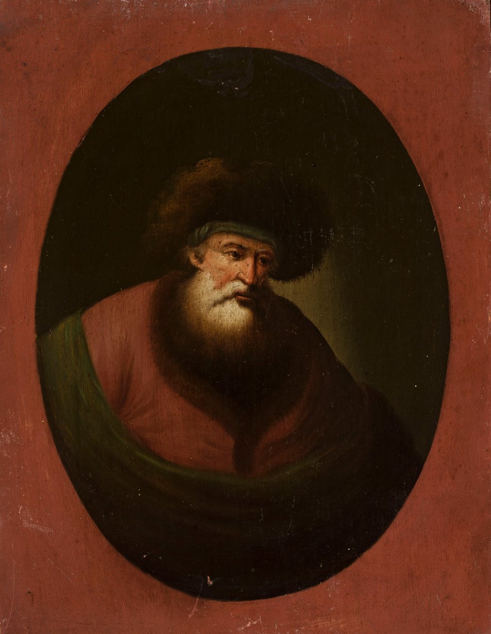 Velho com tecido verde de Christian Wilhelm Ernst Dietrich