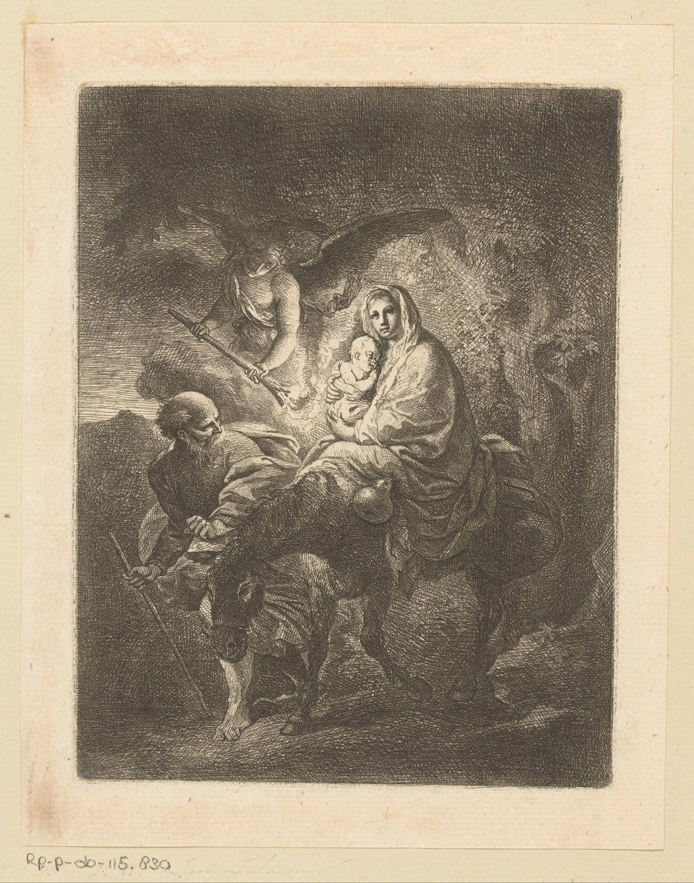 Voo para o Egipto de Christian Wilhelm Ernst Dietrich