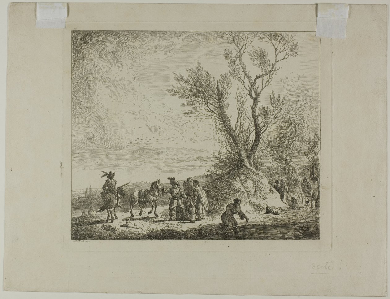Acampamento de Wayfarer de Christian Wilhelm Ernst Dietrich