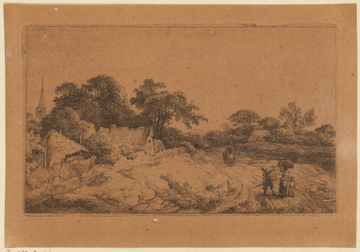 Weg hinter dem Dorf de Christian Wilhelm Ernst Dietrich
