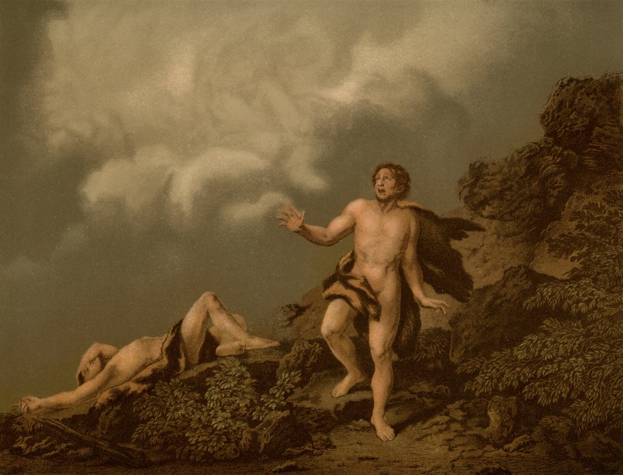Fratricida Cains de Christian Wilhelm Ernst after Dietrich