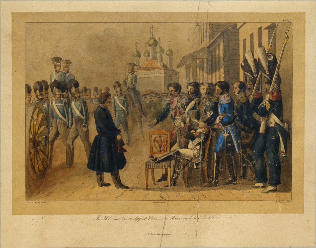 Vyazma em 30 de agosto de 1812, 1820 de Christian Wilhelm Faber du Faur von