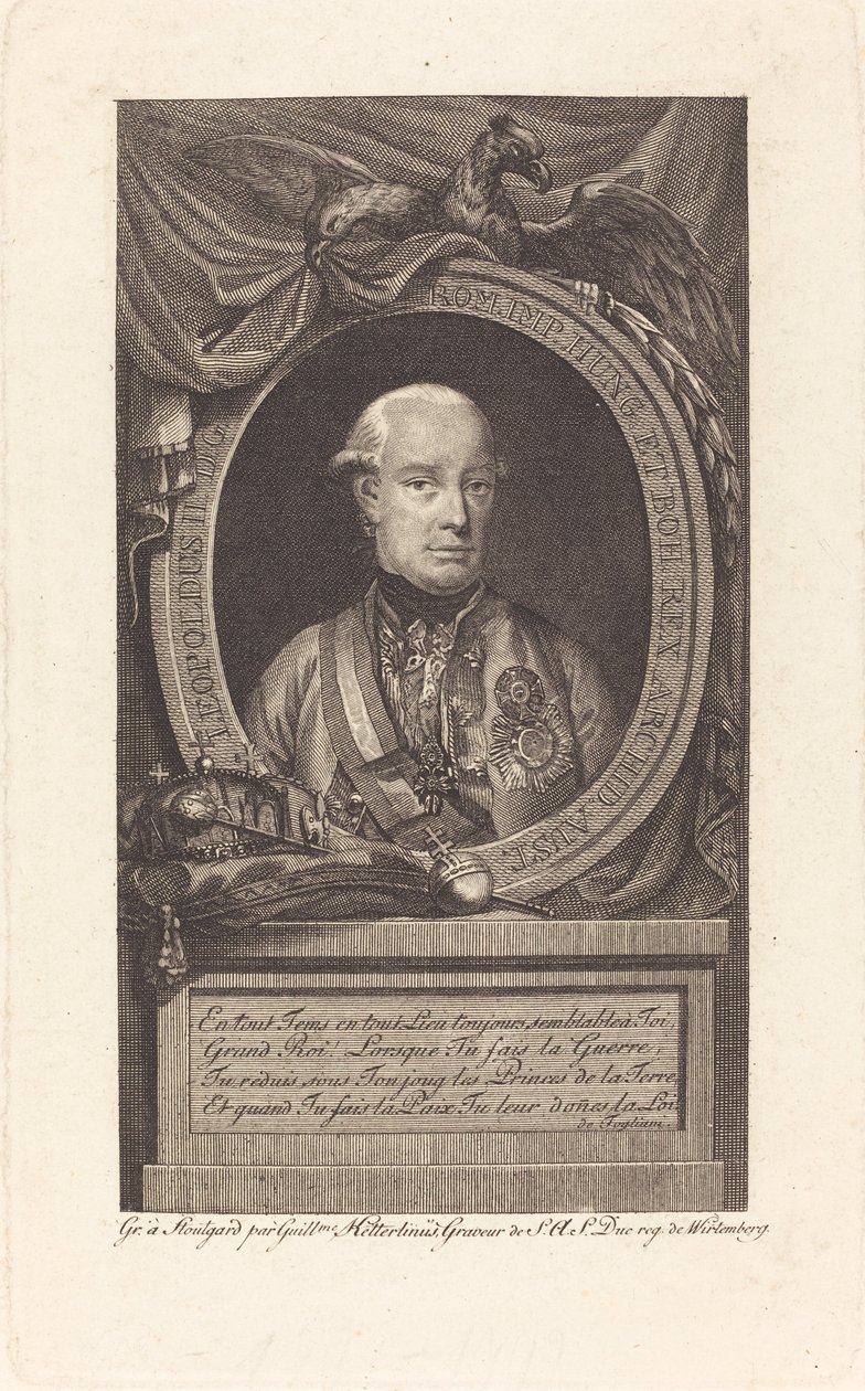 Leopoldo II, Sacro Imperador Romano de Christian Wilhelm Ketterlinus