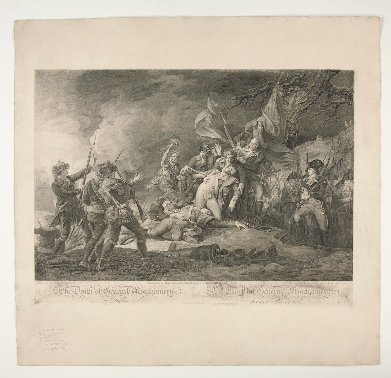 A Morte do General Montgomery no Quebec de Christian Wilhelm Ketterlinus