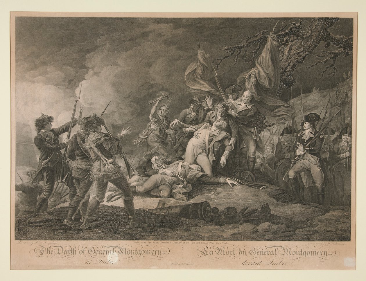 A morte do general Montgomery de Quebec de Christian Wilhelm Ketterlinus